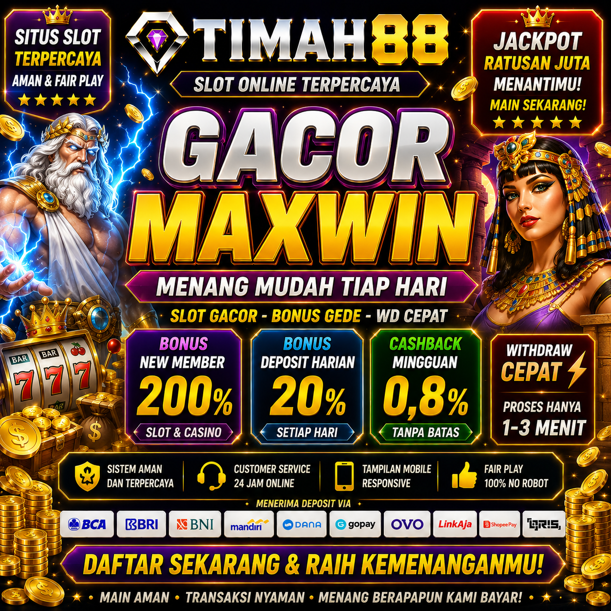 TIMAH88 Slot Maxwin dengan Bonus Melimpah dan Jackpot Fantastis