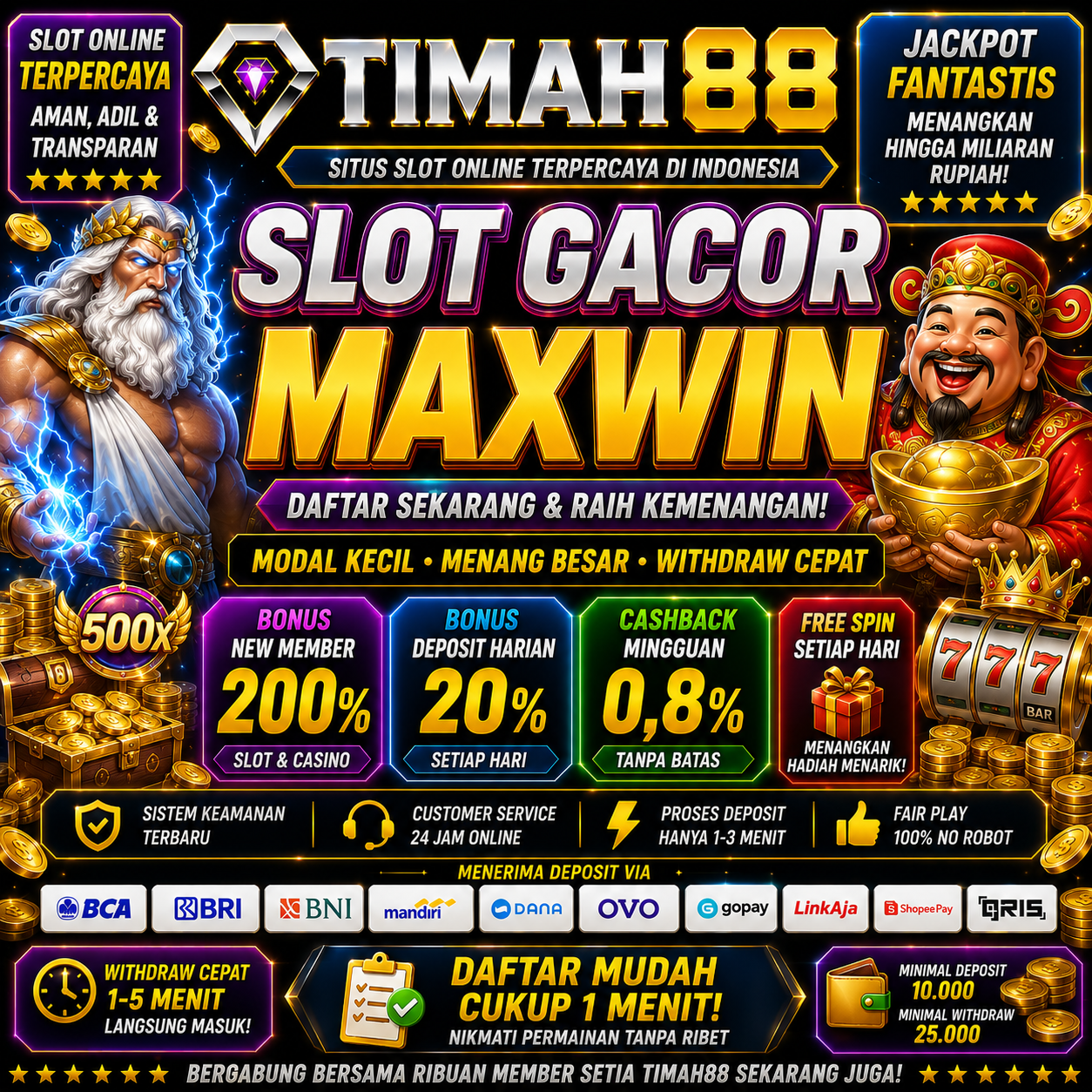 Slot Maxwin dengan Bonus Melimpah dan Free Spin Setiap Hari