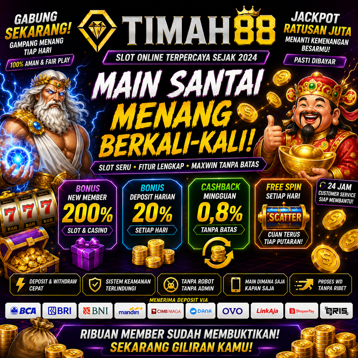 TIMAH88 Slot Populer dengan Layanan Cepat dan Nyaman